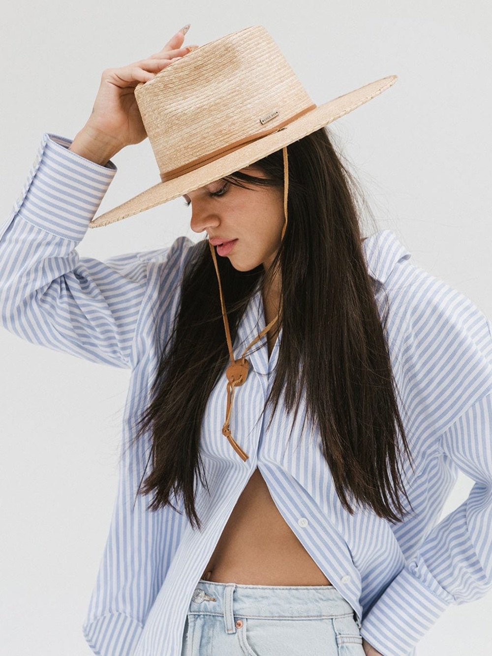 Gigi Pip River Straw Sun Hat Oak Size 57